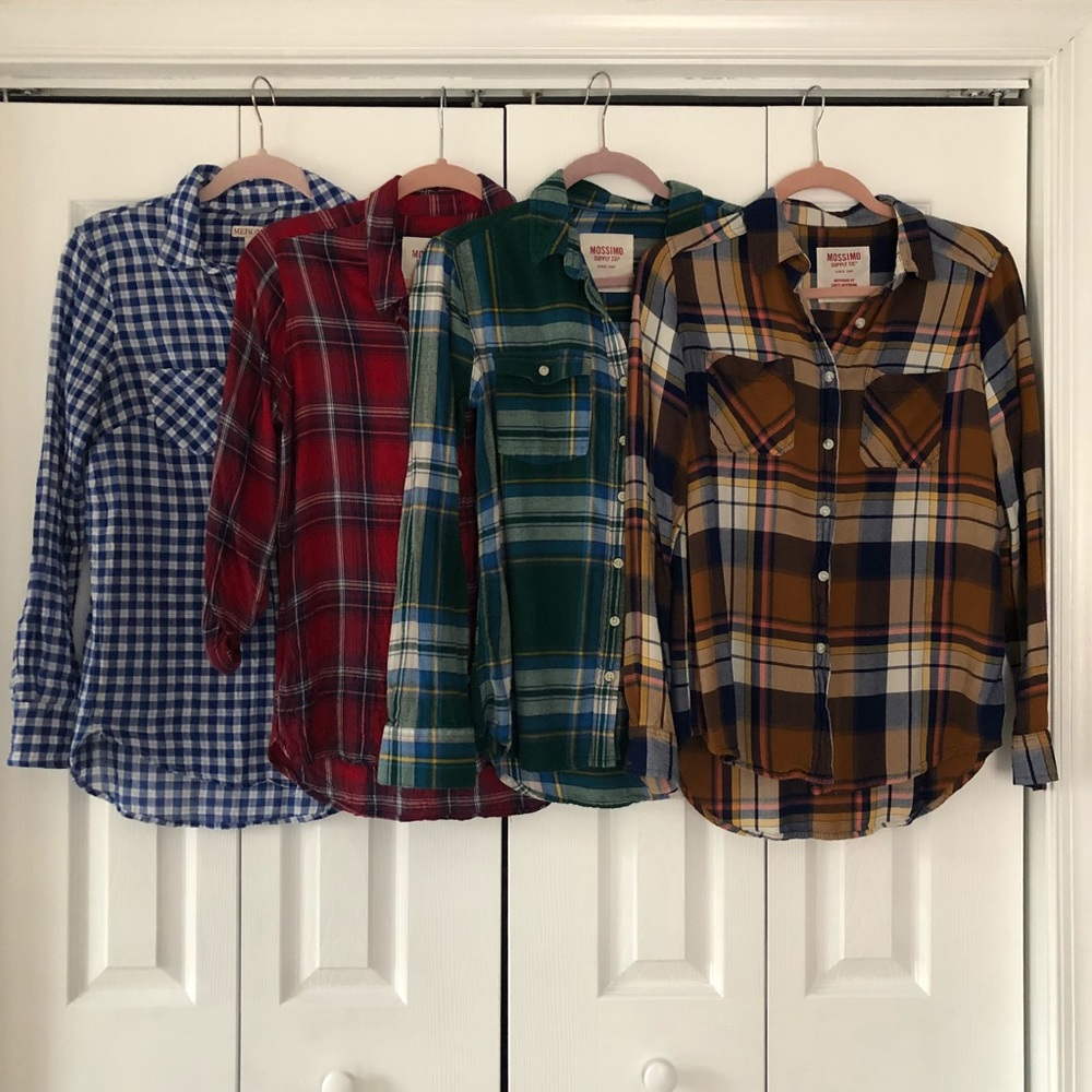 Lot of Plaid Button Ups